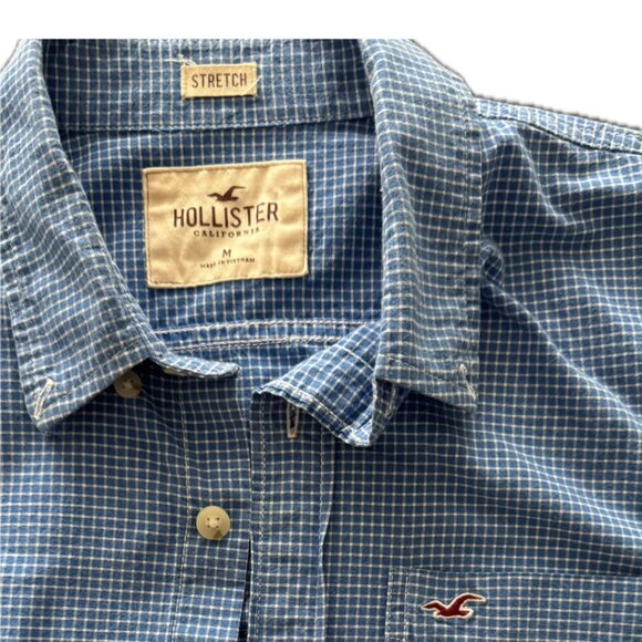 Hollister Blue patterned long sleeves - Picture 2 of 2